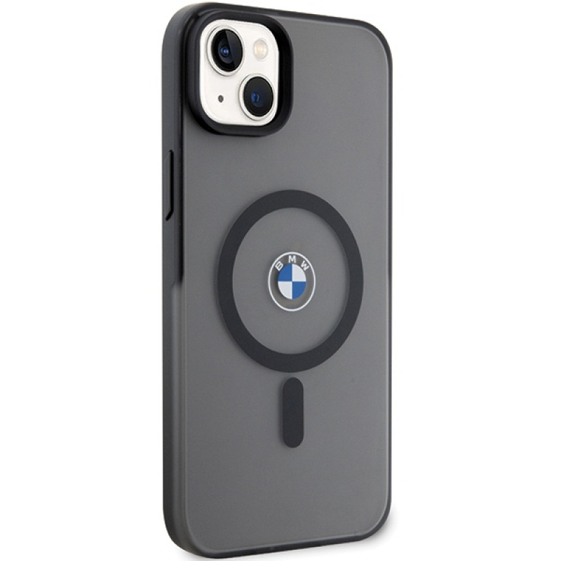 BMW BMHMP14MDSLK Signature MagSafe capa rígida para Apple iPhone 14 Plus / 15 Plus, preta