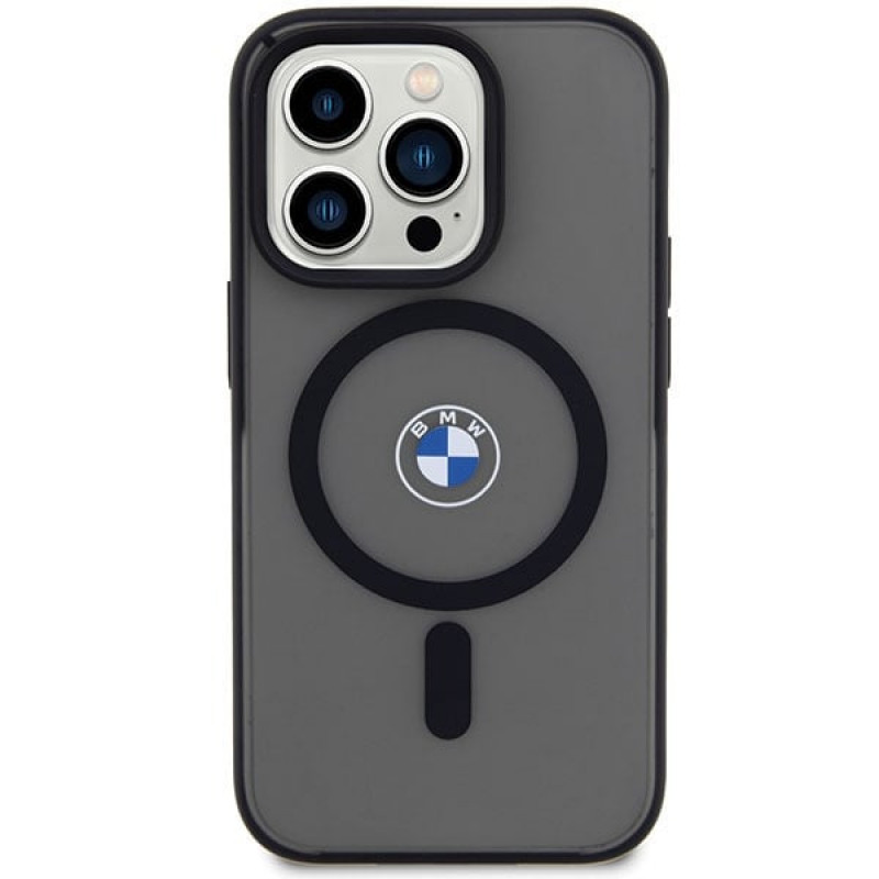 BMW BMHMP14LDSLK Signature MagSafe capa rígida para Apple iPhone 14 Pro, preta