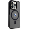 BMW BMHMP14LDSLK Signature MagSafe capa rígida para Apple iPhone 14 Pro, preta