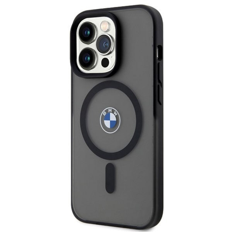 BMW BMHMP14XDSLK Signature MagSafe capa rígida para Apple iPhone 14 Pro Max, preta