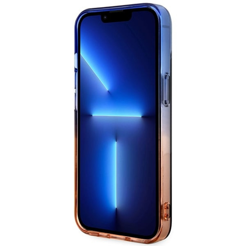 BMW BMHMP14MHTGE Gradient Bumper MagSafe capa rígida para Apple iPhone 14 Plus / 15 Plus, cinzenta