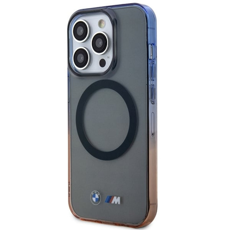 BMW BMHMP14LHTGE Gradient Bumper MagSafe capa rígida para Apple iPhone 14 Pro, cinzenta