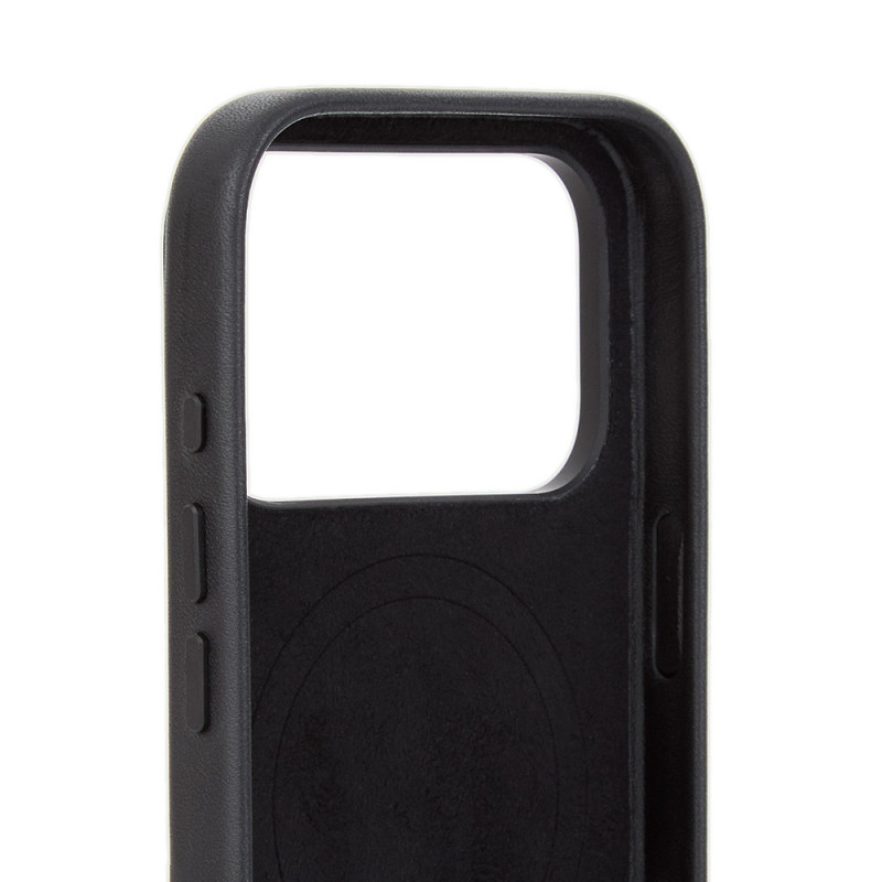 Mujjo Troubadour capa de pele para Apple iPhone 18 Pro / 17 Pro, MagSafe, preta