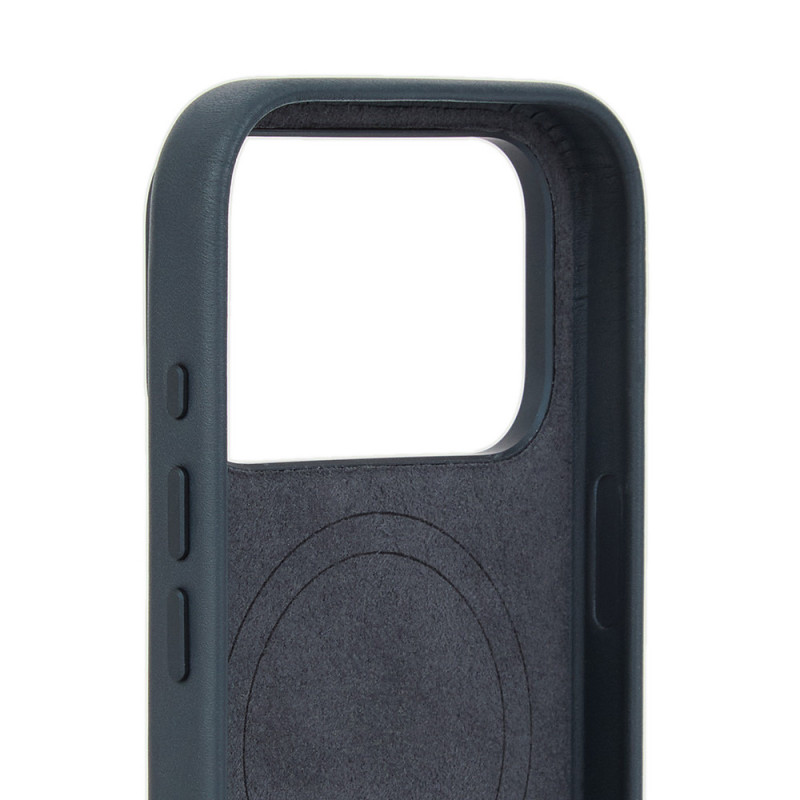 Mujjo Troubadour capa de pele para Apple iPhone 18 Pro / 17 Pro, MagSafe, basalto