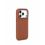 Mujjo Troubadour capa de pele para Apple iPhone 18 Pro / 17 Pro, MagSafe, castanho claro