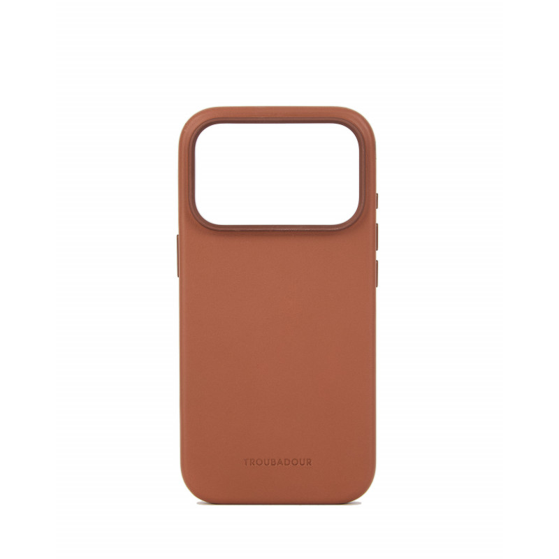 Mujjo Troubadour capa de pele para Apple iPhone 18 Pro / 17 Pro, MagSafe, castanho claro