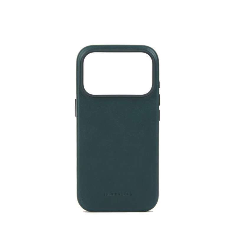 Mujjo Troubadour capa de pele para Apple iPhone 18 Pro / 17 Pro, MagSafe, verde obsidiana