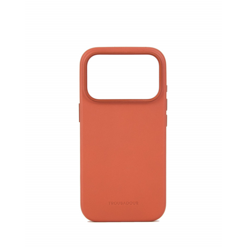 Mujjo Troubadour capa de pele para Apple iPhone 18 Pro / 17 Pro, MagSafe, terracota
