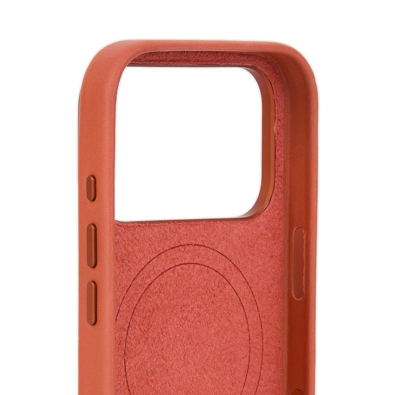 Mujjo Troubadour capa de pele para Apple iPhone 18 Pro / 17 Pro, MagSafe, terracota