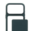 Mujjo Troubadour Modular Leather Case capa de pele para Apple iPhone 18 Pro Max / 17 Pro Max, MagSafe, verde obsidiana