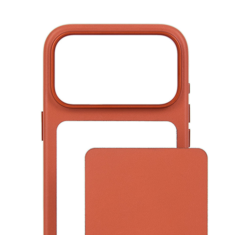 Mujjo Troubadour Modular Leather Case capa de pele para Apple iPhone 18 Pro Max / 17 Pro Max, MagSafe, terracota