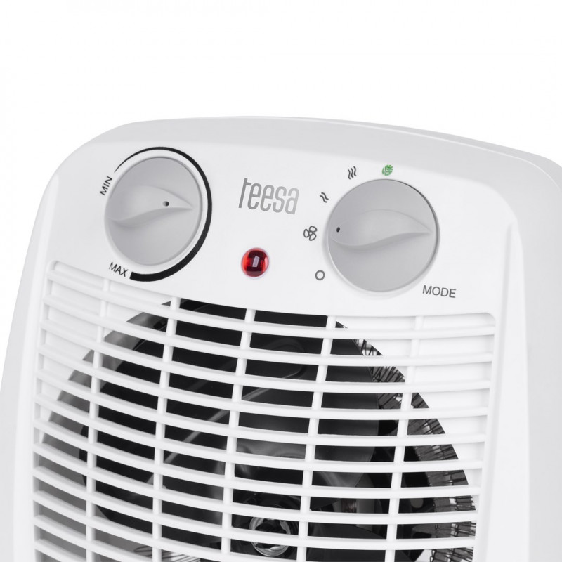 Teesa TSA8059 aquecedor com ventoinha, 0,8/1,2/2 kW, branco