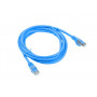 Lanberg PCF6-10CC-0050-B cabo de rede Cat6 F/UTP, 0,5 m, azul