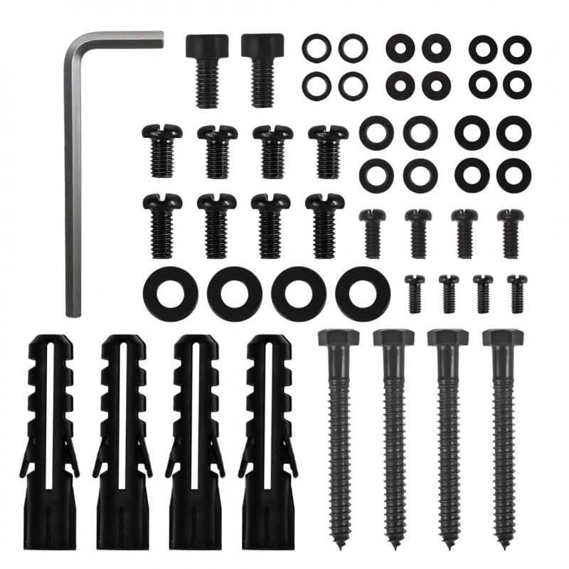 Maclean MC-200 B suporte de teto para projetores, 54–320 mm, até 13,5 kg, preto
