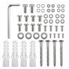 Maclean MC-200 W suporte de teto para projetores, aço, 54–320 mm, até 13,5 kg, branco