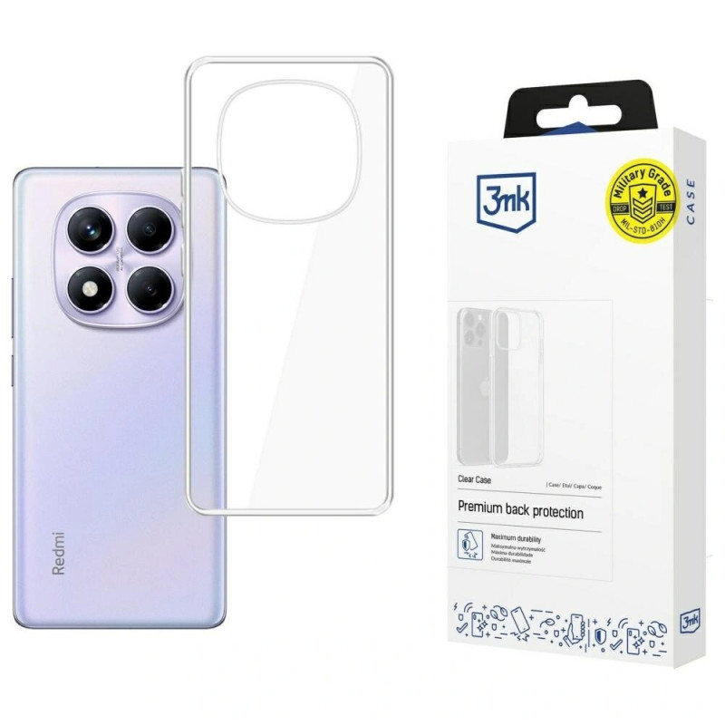 3MK Clear Case Xiaomi Redmi Note 14 Pro 4G capa, transparente