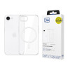 3MK Clear MagCase Apple iPhone 17e / 16e capa com MagSafe, transparente