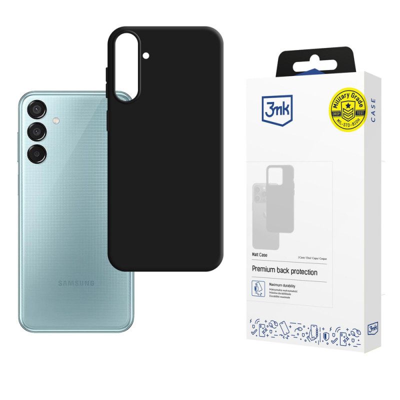 3MK Matt Case capa para Samsung Galaxy M16 5G, preta