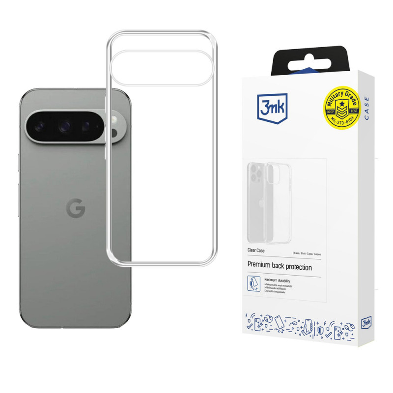 3MK Clear Case capa para Google Pixel 10 / Pixel 10 Pro, transparente