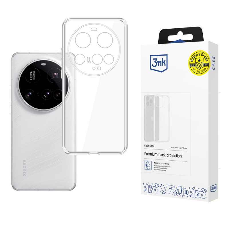3MK Clear Case capa para Xiaomi 15 Ultra, transparente