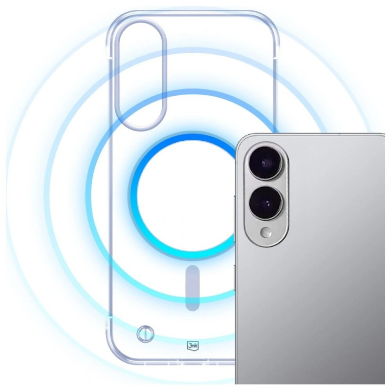 3MK Just20g MagCase capa para Samsung Galaxy S25 Edge, transparente