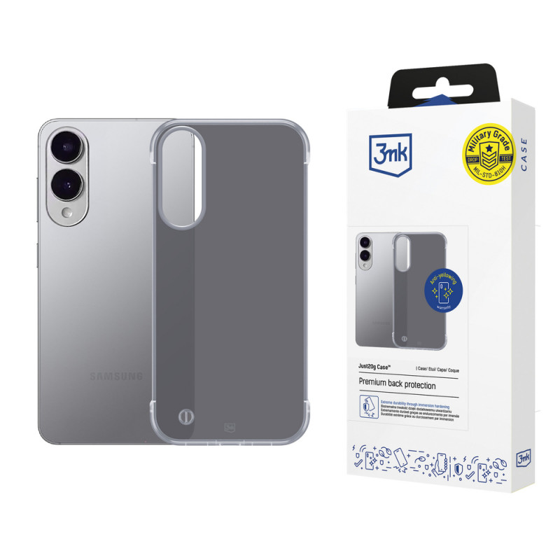 3MK Just20g Matt Case capa para Samsung Galaxy S25 Edge, preta