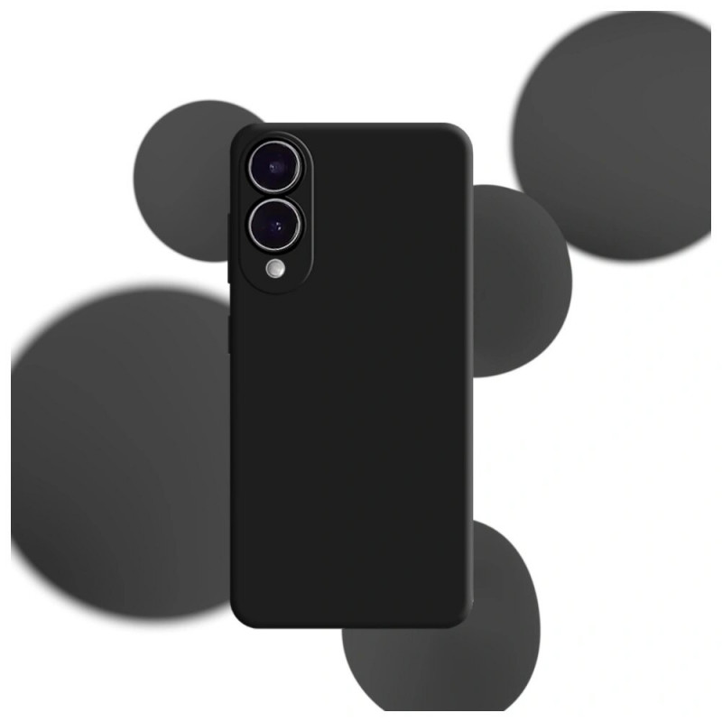 3MK capa de silicone para Samsung Galaxy S25 Edge, preta
