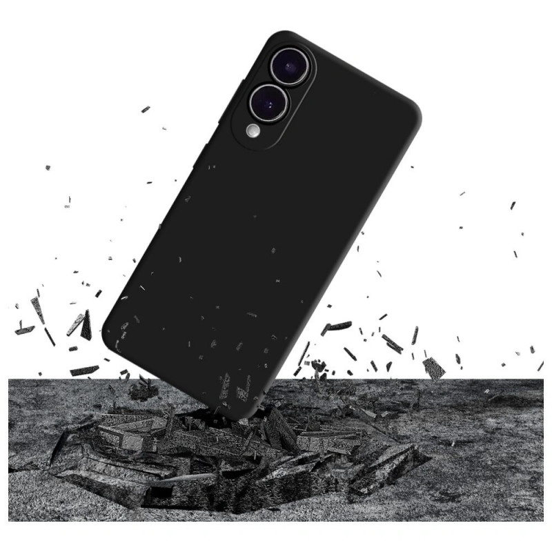 3MK capa de silicone para Samsung Galaxy S25 Edge, preta