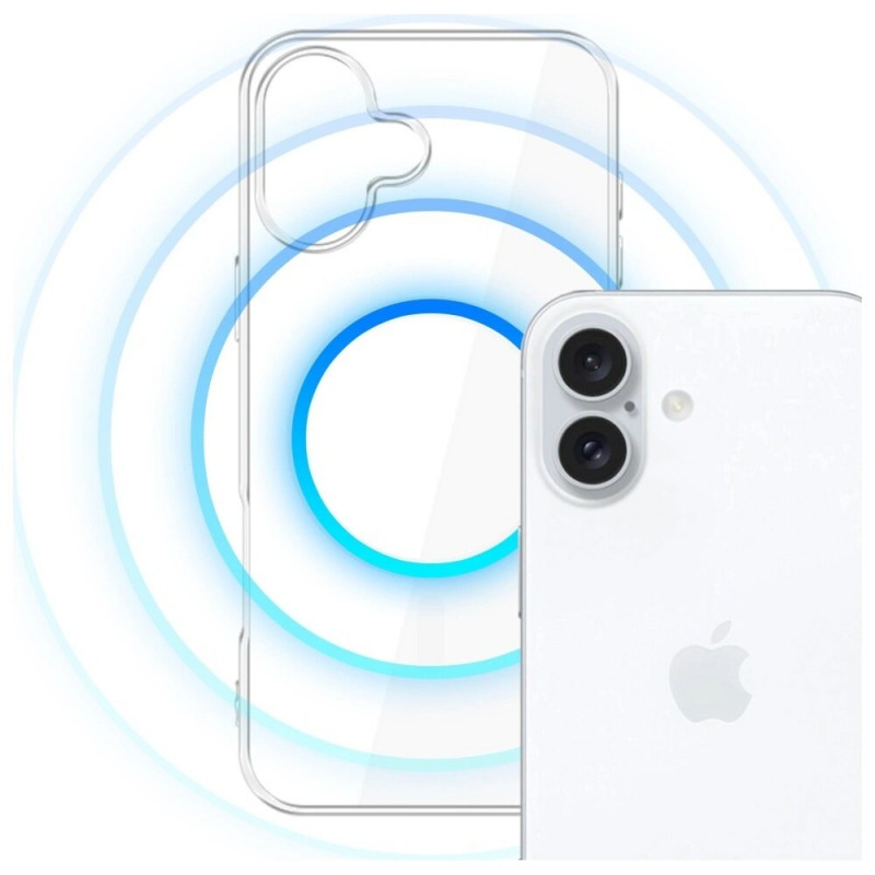 3MK Clear MagCase capa para Apple iPhone 17, transparente