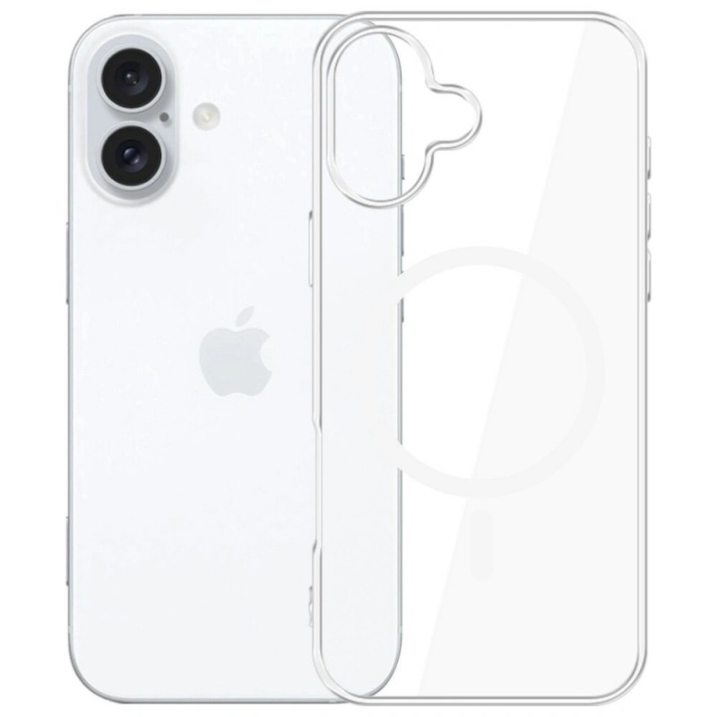 3MK Clear MagCase capa para Apple iPhone 17, transparente