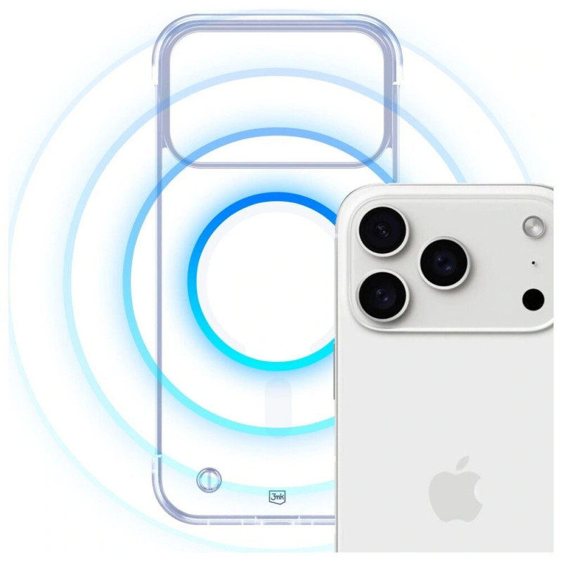 3mk Just20g MagCase capa para Apple iPhone 17 Pro Max, transparente, policarbonato