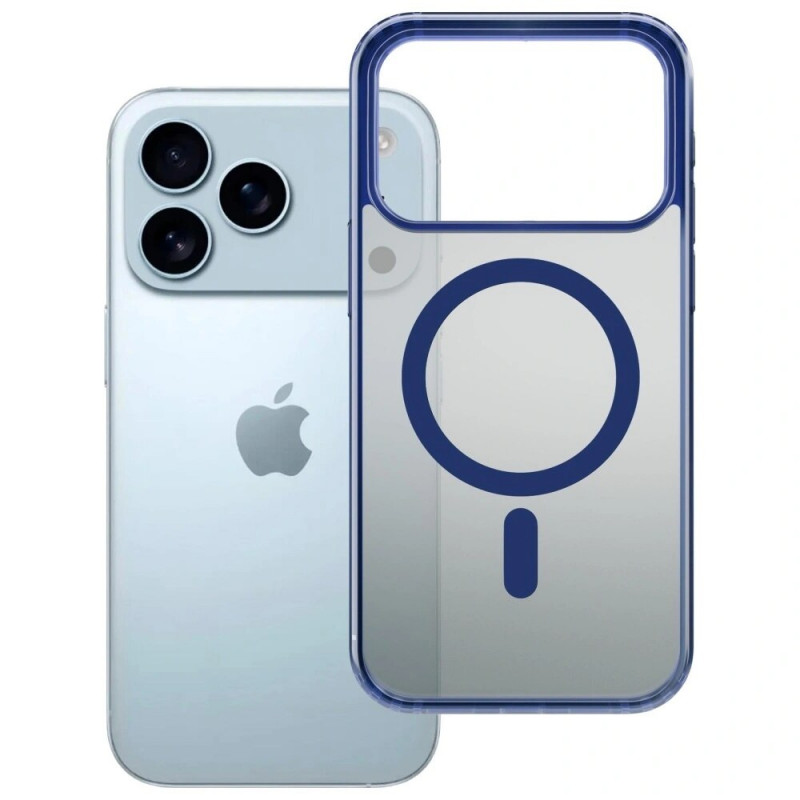 3mk Frosty MagCase capa para Apple iPhone 17 Pro Max, azul