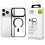 3mk Satin Armor MagCase capa para Apple iPhone 17 Pro Max, transparente preta