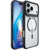 3mk Satin Armor MagCase capa para Apple iPhone 17 Pro Max, transparente preta