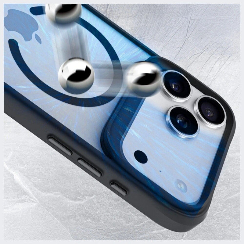 3mk Satin Armor MagCase capa para Apple iPhone 17 Pro Max, transparente preta
