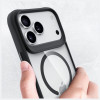 3mk Satin Armor MagCase capa para Apple iPhone 17 Pro Max, transparente preta