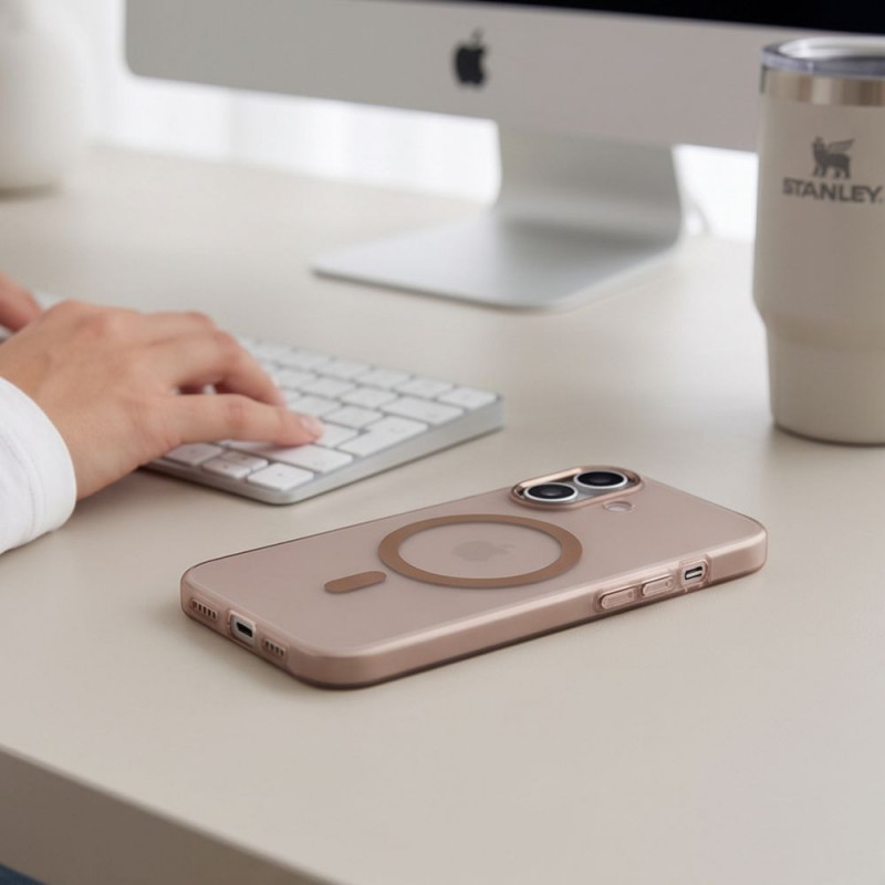 Tech-Protect MagZero MagSafe capa para Apple iPhone 17, Desert Gold mate