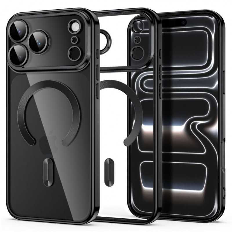 Tech-Protect MagFlex MagSafe capa para Apple iPhone 17 Pro Max / 18 Pro Max, preto brilhante