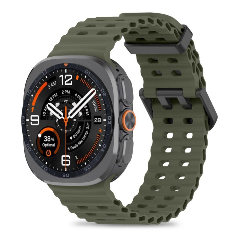 Tech-Protect Iconband Pro bracelete para Samsung Galaxy Watch Ultra 1 / 2 (2024-2026), 47 mm, verde militar