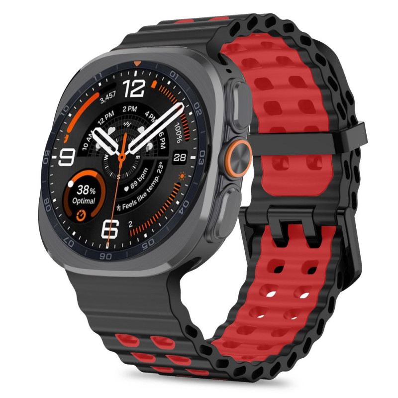Tech-Protect Iconband Pro bracelete para Samsung Galaxy Watch Ultra 1 / 2 (2024-2026), 47 mm, preta/vermelha