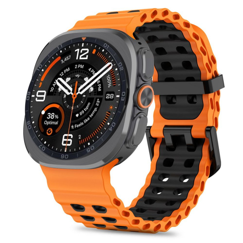 Tech-Protect Iconband Pro bracelete para Samsung Galaxy Watch Ultra 1 / 2 (2024-2026), 47 mm, laranja/preta
