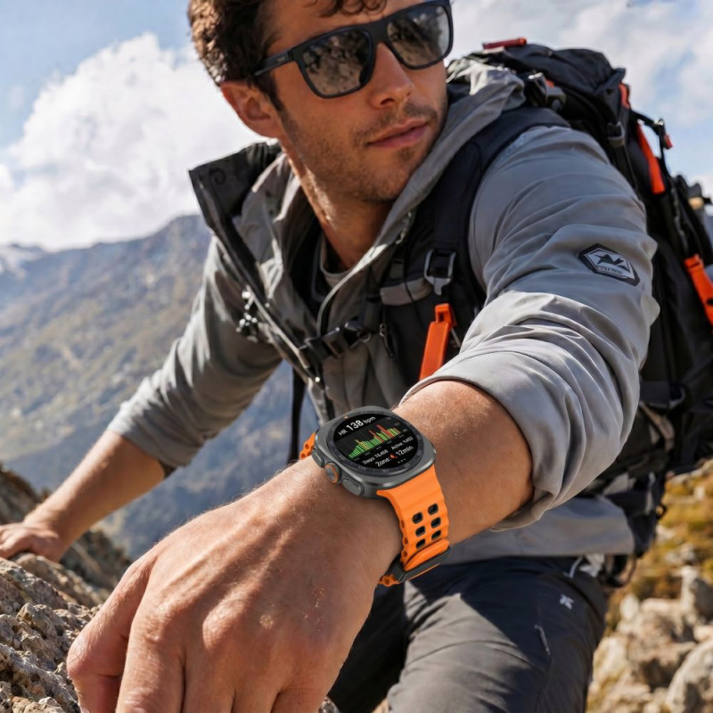 Tech-Protect Iconband Pro bracelete para Samsung Galaxy Watch Ultra 1 / 2 (2024-2026), 47 mm, laranja/preta