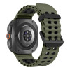 Tech-Protect Iconband Pro bracelete para Samsung Galaxy Watch Ultra 1 / 2 (2024-2026), 47 mm, verde militar/preta