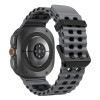 Tech-Protect Iconband Pro bracelete para Samsung Galaxy Watch Ultra 1 / 2 (2024-2026), 47 mm, cinzenta/preta