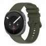 Tech-Protect Silicone Evo bracelete para Samsung Galaxy Watch 8 / 9 / Classic (40 / 44 / 46 mm), verde militar
