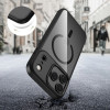 Tech-Protect MagMat MagSafe capa para Apple iPhone 17 Pro Max, preto/transparente