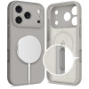 Tech-Protect Silicone MagSafe capa para Apple iPhone 17 Pro, cinzento pedra