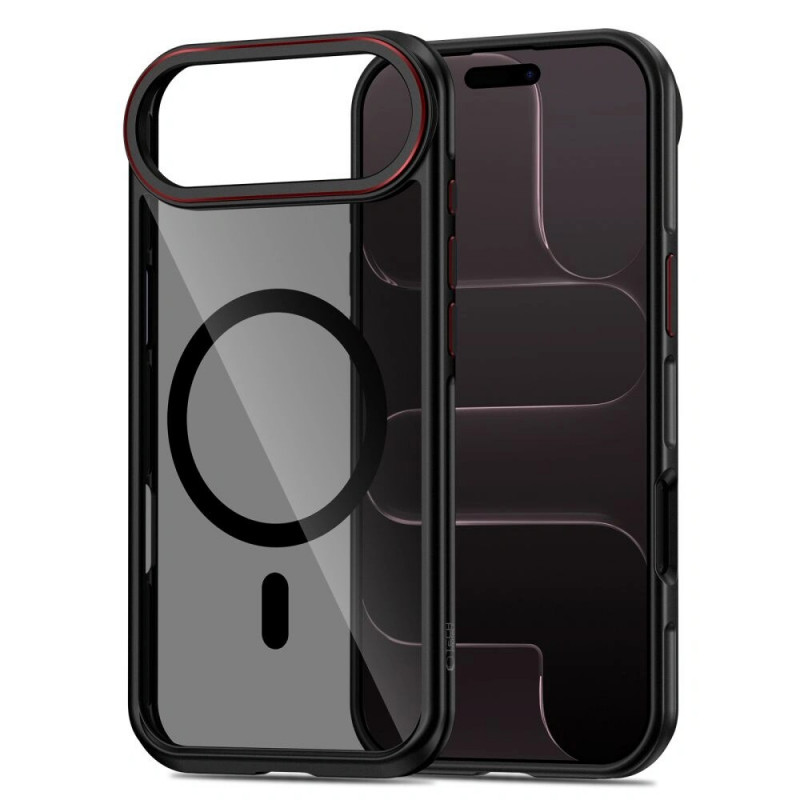 Tech-Protect MagHybrid MagSafe capa para Apple iPhone Air, preto/vermelho