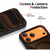 Capa Tech-Protect MagHybrid MagSafe para Apple iPhone 17 Pro, preta/vermelha