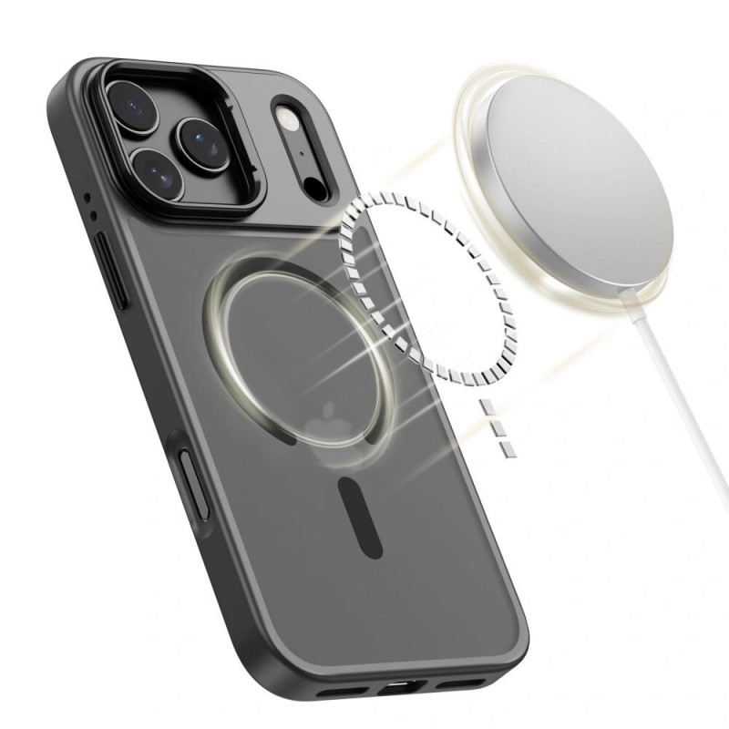 Capa Tech-Protect Magstand MagSafe para Apple iPhone 17 Pro, preta mate